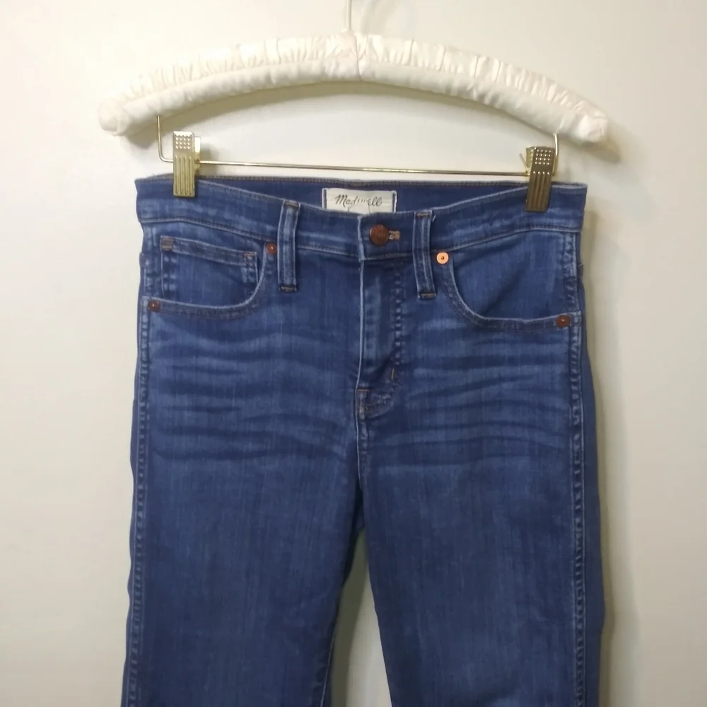 Madewell Mid-Rise Stovepipe Jeans Size 25 Tall - Picture 3 of 11